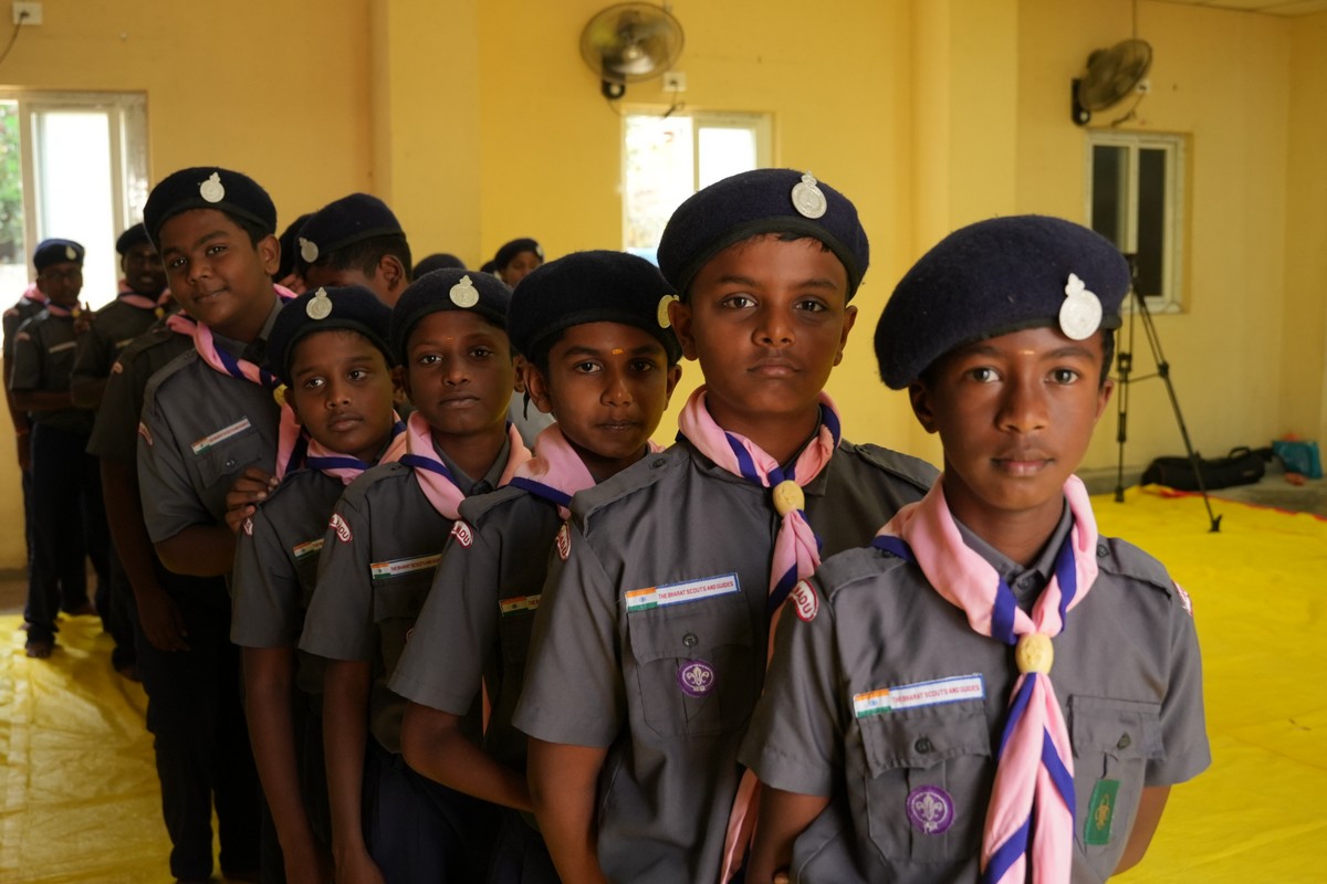 Scouts and Guides at Velammal Vidhyashram